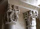 Pareja de capiteles 1 de la galera norte del claustro de Sant Pere de Galligats de Girona