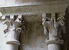 Pareja de capiteles 7 de la galera norte del claustro de Sant Pere de Galligats de Girona