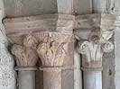 Grupo de capiteles 4 de la sala capitular del claustro de la catedral de Saint-Bertrand-de-Comminges